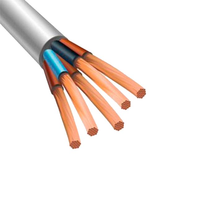 Электрический кабель ПВСнг 5 x 2.5 мм²