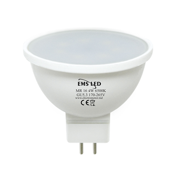 Светодиодная лампа 4Вт 6500K GU5.3 EMS