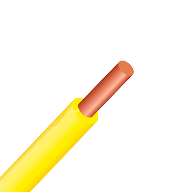 Электрический кабель ПВ1 1 x 10 мм² жёлтый/Зелёный